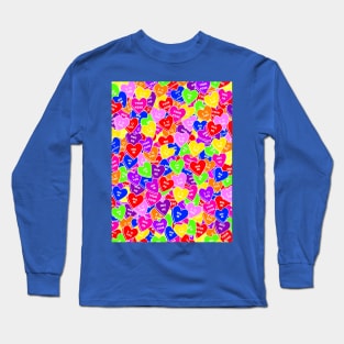 HAPPY Valentines Day Candy Hearts Long Sleeve T-Shirt